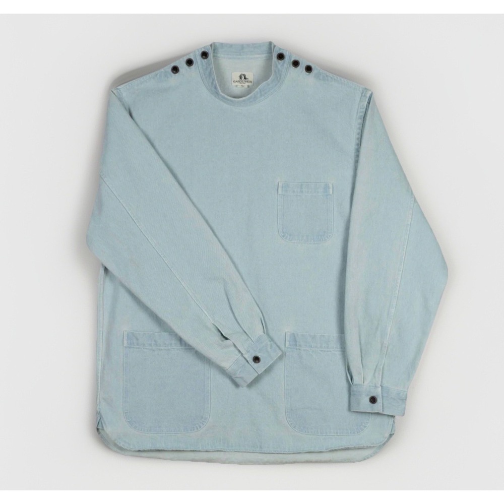 Gardenheir Japanese Denim Gardening Smock Light Denim Chore Oversize Medium $148